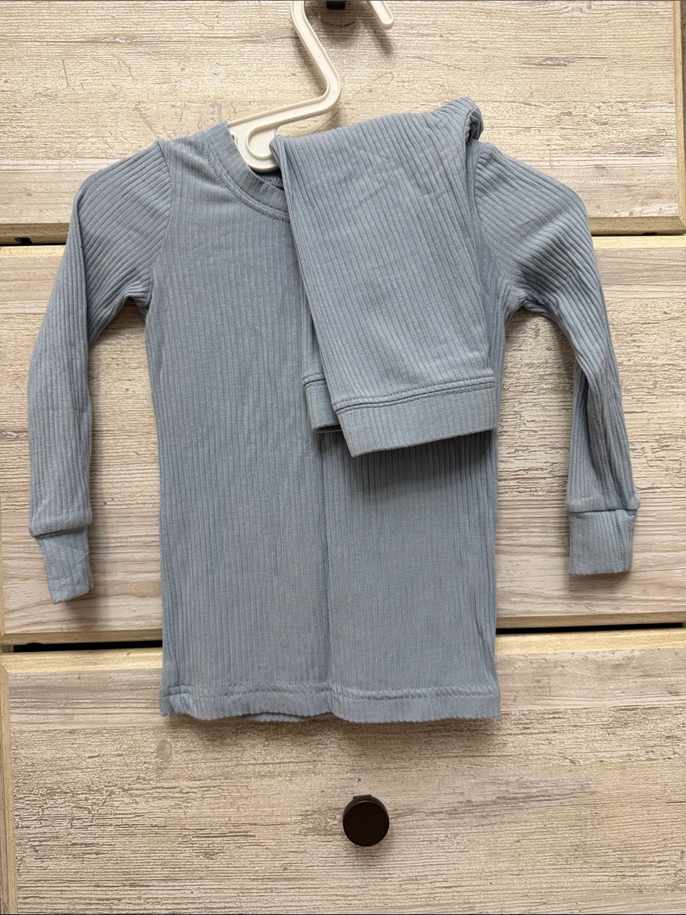 Little sleepy fog ribbed pajama set 12 to 18 months